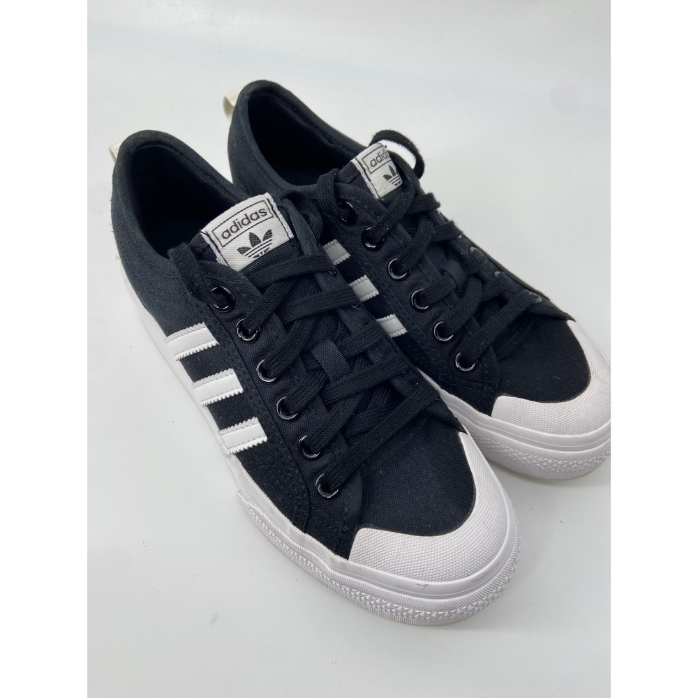Adidas Sneakers Women 7.5 Black Nizza‎ Platform Skater Streetwear Skater Chunky